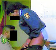 Paul Zwane in the infamous sex video with a female SAPS officer he was on duty with at Leratong hospital in 2011. Both officers were dismissed.