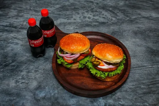 Spicy Chicken Burger With Chicken Brist Fingers [4 Pieces] With 1 Coke [250 Ml]