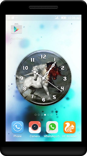 Unicorn Clock Live Wallpaper