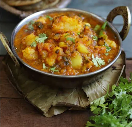 Aloo Sabzi + 3 Lachha Paratha From Mum's Kitchen."