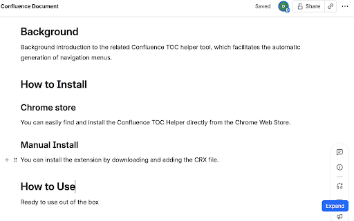 confluence TOC helper screenshot 3
