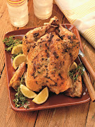 Summer herb-roasted chicken.