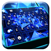 Blue Polygon Keyboard Theme  Icon