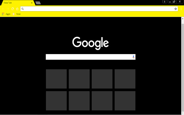 Black yellow theme chrome extension