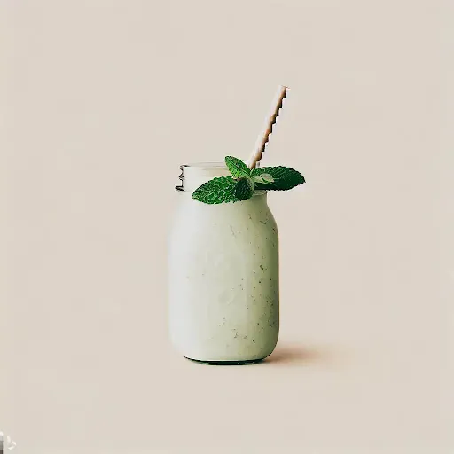 Cucumber Mint Milkshake [450 Ml, 1 Mason Jar]