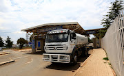 A water truck leaves Sebokeng hospital that is affected by the 60% water restriction imposed by Rand Water after Emfuleni Municipality failed to pay the 400 million rands it owes them.