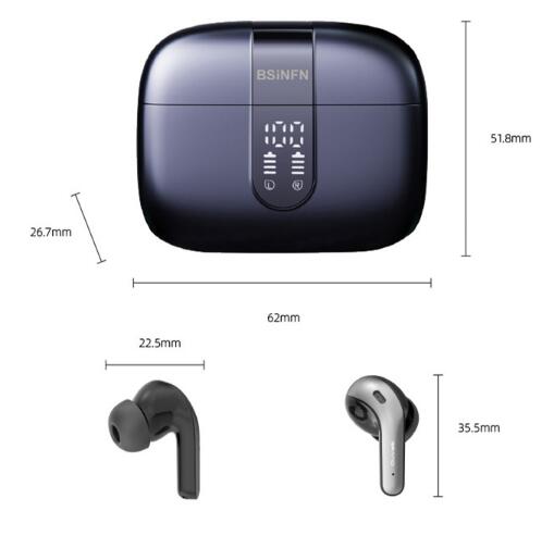 Title 1, Wireless Headset with Digital Display, Large Po...