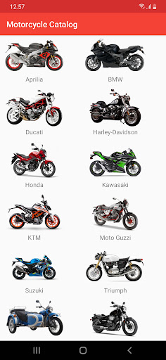 Screenshot Moto Catalog: all about bikes