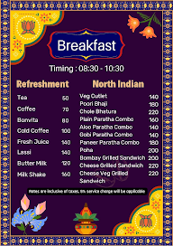 Veggie Delight Krishna menu 1