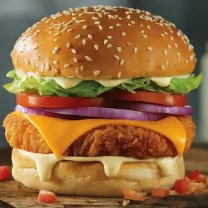 Tandoori Cheese Chicken Burger