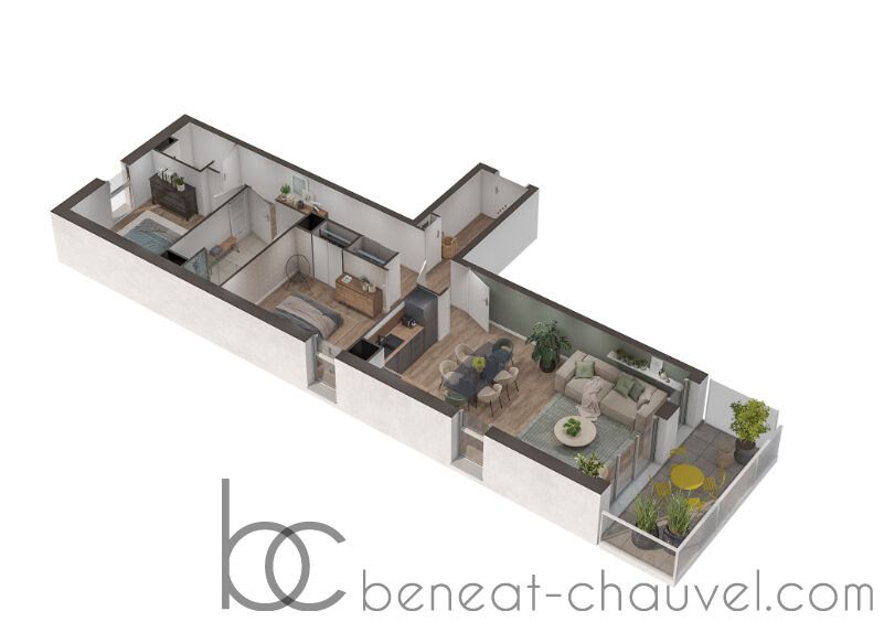 Vente appartement 3 pièces 73.3 m² à Sarzeau (56370), 404 000 €