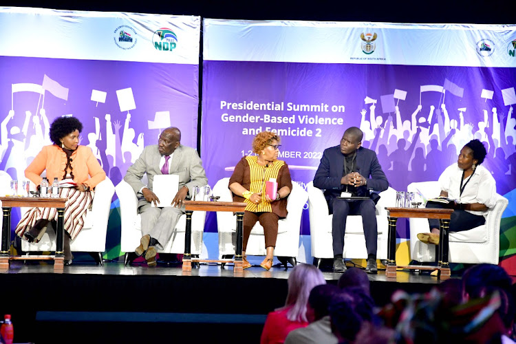 The second Presidential Summit on Gender-Based Violence and Femicide at Gallagher Estate in Midrand.