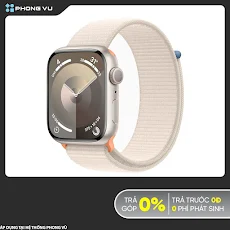 Đồng hồ Apple Watch Series 9 GPS 45mm Starlight (Vỏ Nhôm Dây Vải) (MR983SA/A)