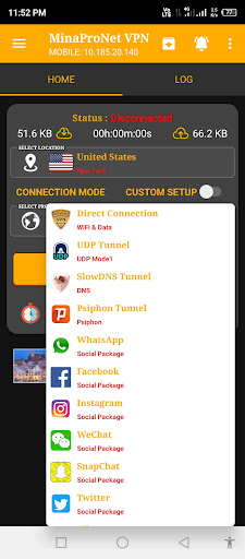 Screenshot MinaProNet - AIO Tunnel VPN