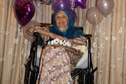 Shariefa Khan, the oldest District Six claimant, celebrating her centenary birthday. 