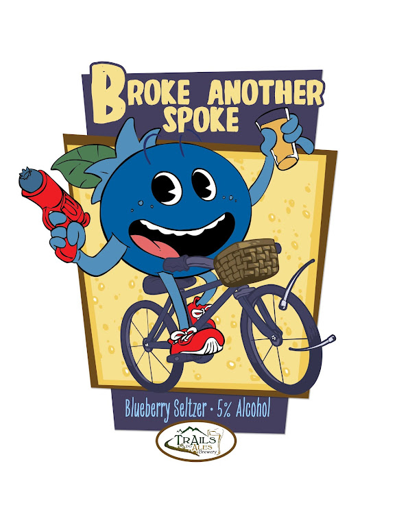 Logo of Trails To Ales Broken Spoke Blueberry Seltzer