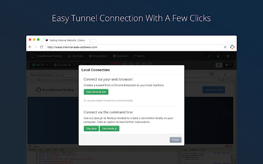 CrossBrowserTesting Local Connection