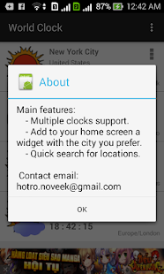 World time clock widget Screenshots 5