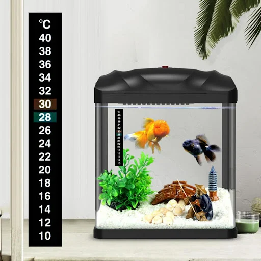 Digital Aquarium Home Stick-on Thermometer Fish Tank StripAdhesive Dual Scale C/F Discolor Temperature Measure Sticker A