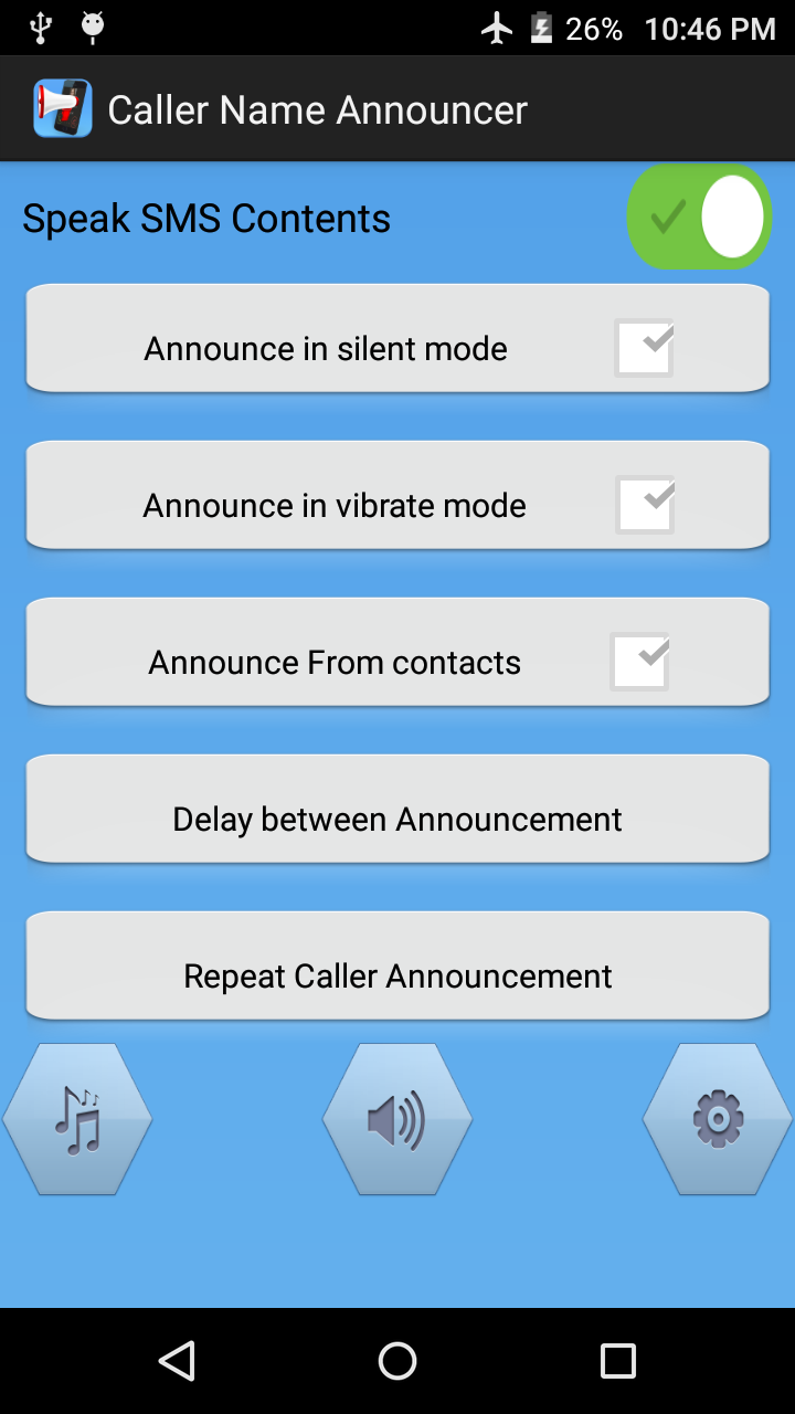 Caller Name Announcer Screen 3
