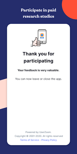 Screenshot UserZoom Live