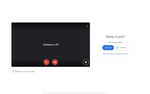 Auto Turn off Meet Camera & Mic