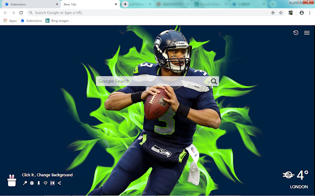 Russell Wilson New Tab, Wallpapers HD