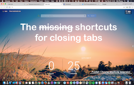 Keyboard shortcuts to close Chrome tabs Preview image 0