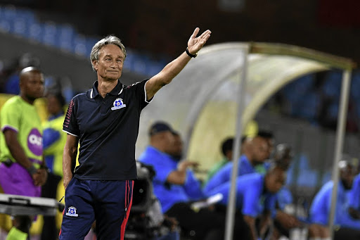 Coach Muhsin Ertugral has left Maritzburg United after losing five matches on a trot. /Lefty Shivambu/Gallo Images