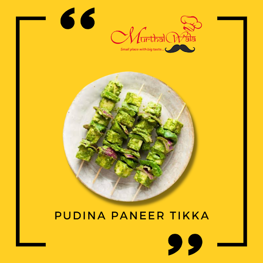 Pudina Paneer Tikka (6Pcs)