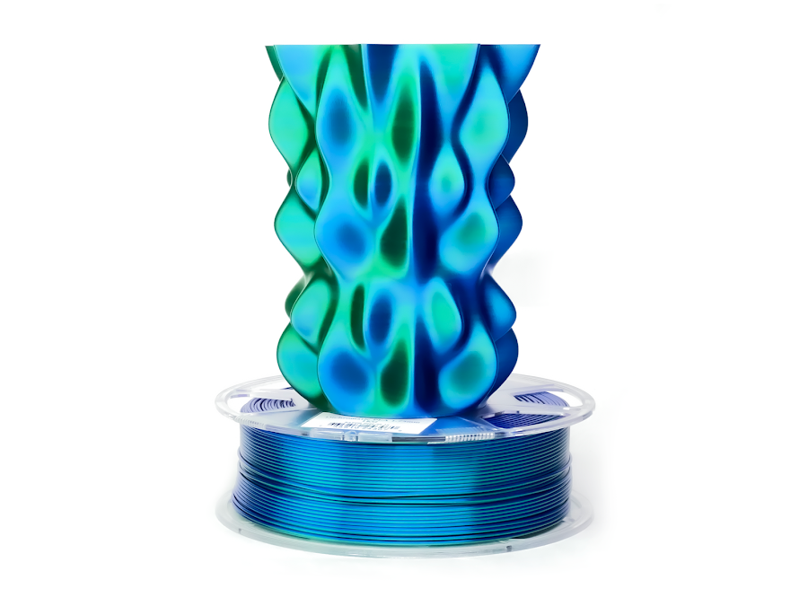 Blue Green Silky MH Build Series Magic PLA Filament - 1.75mm (1kg)