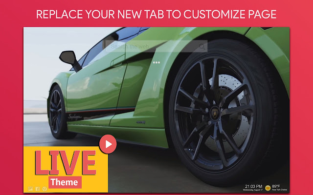 Lamborghini Live Wallpaper HD Custom New Tab