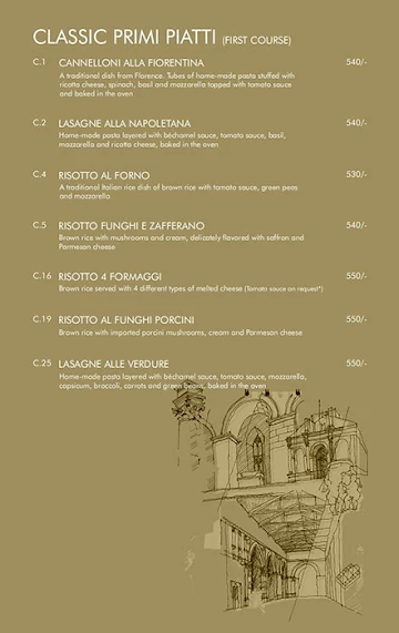 Little Italy menu 