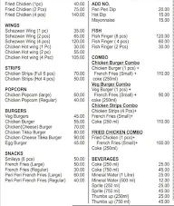 The Fried House menu 2