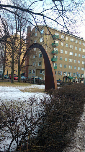 Basket ball monument in Munkki