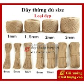 Dây Thừng Trang Trí, Dây Đay, Dây Gai, Làm Đồ Cào Móng Mèo, Làm Handmade, Size 1.5Mm, 2Mm, 3Mm, 4Mm, 5Mm, 6Mm, 8Mm, 10Mm