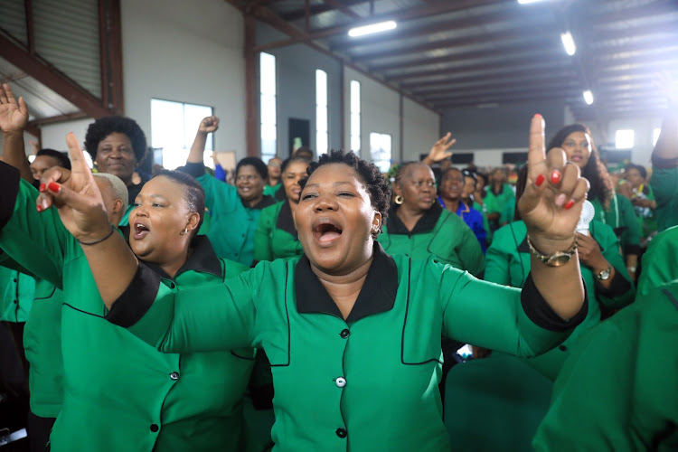 ANCWL members arrived in their droves to hear President Cyril Ramaphosa address them in Nelspruit.