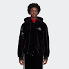 ac winter jacket black / bold red