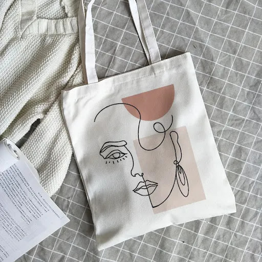 Title 2, Fashion Print Bohemian Canvas One-Shoulder Tote...