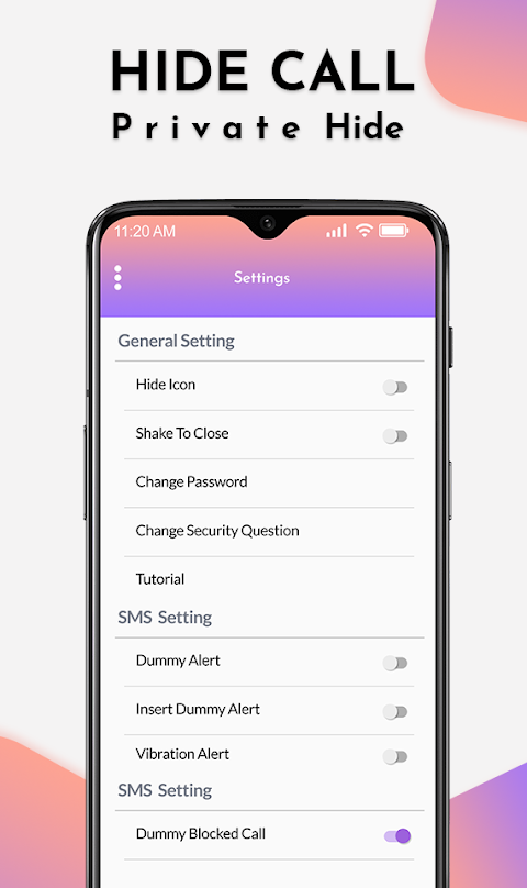 Hide SMS And Callのおすすめ画像2