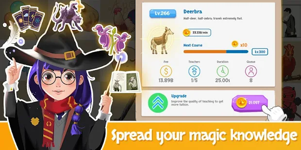 Idle Wizard School apk mod