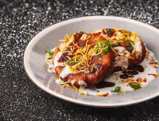 Dahi Aloo Tikki Chaat [2 Pieces]