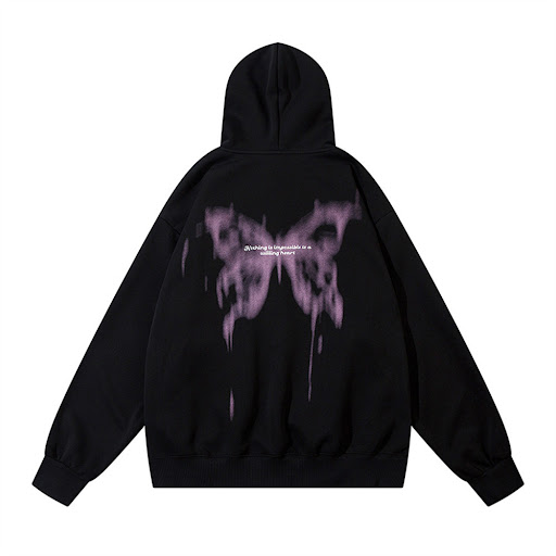 Title 22, Butterfly Printing Creative Design Sense Hooded...