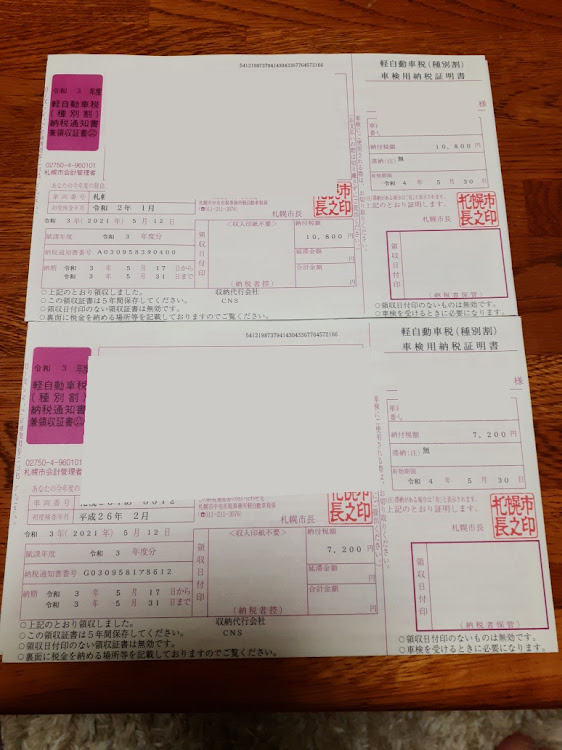 コペンの自動車税納税通知書に関するカスタム事例の投稿画像1枚目