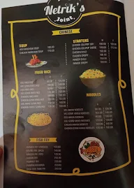 The Netrik's Joint menu 1