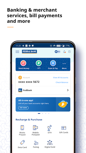 Screenshot Federal Bank - FedMobile