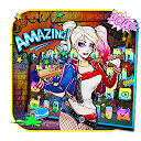 Herunterladen Graffiti Joker Girl Keyboard Theme Installieren Sie Neueste APK Downloader