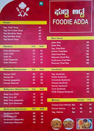 Foodie adda menu 1