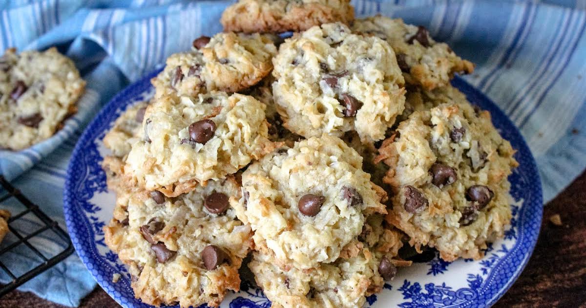 Coconut Chocolate Chip Cookies | Just A Pinch Recipes