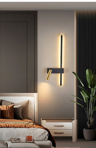 Title 4, Living Room Sofa Background Wall Decorative Lig...